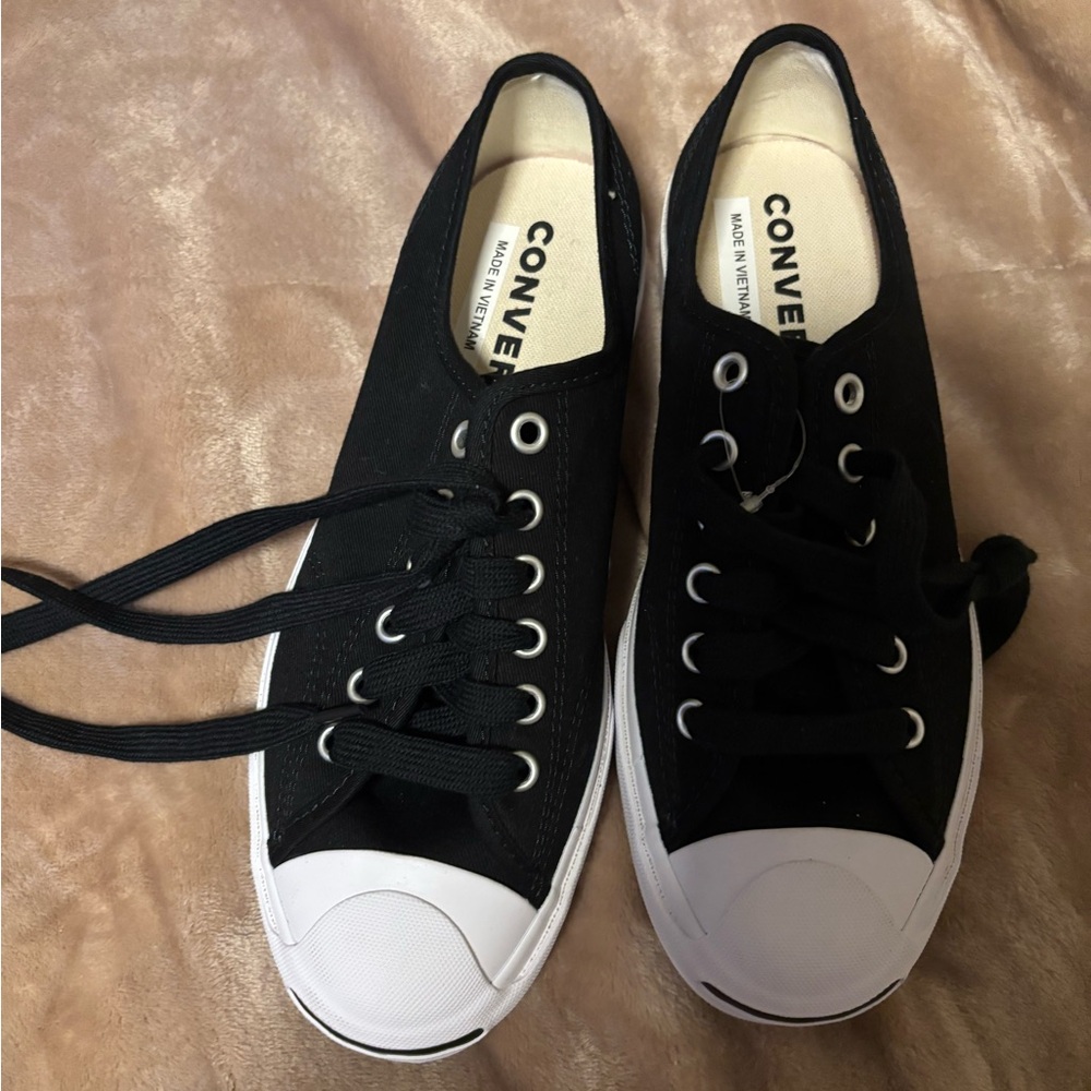 Jack Purcell converse black fabric